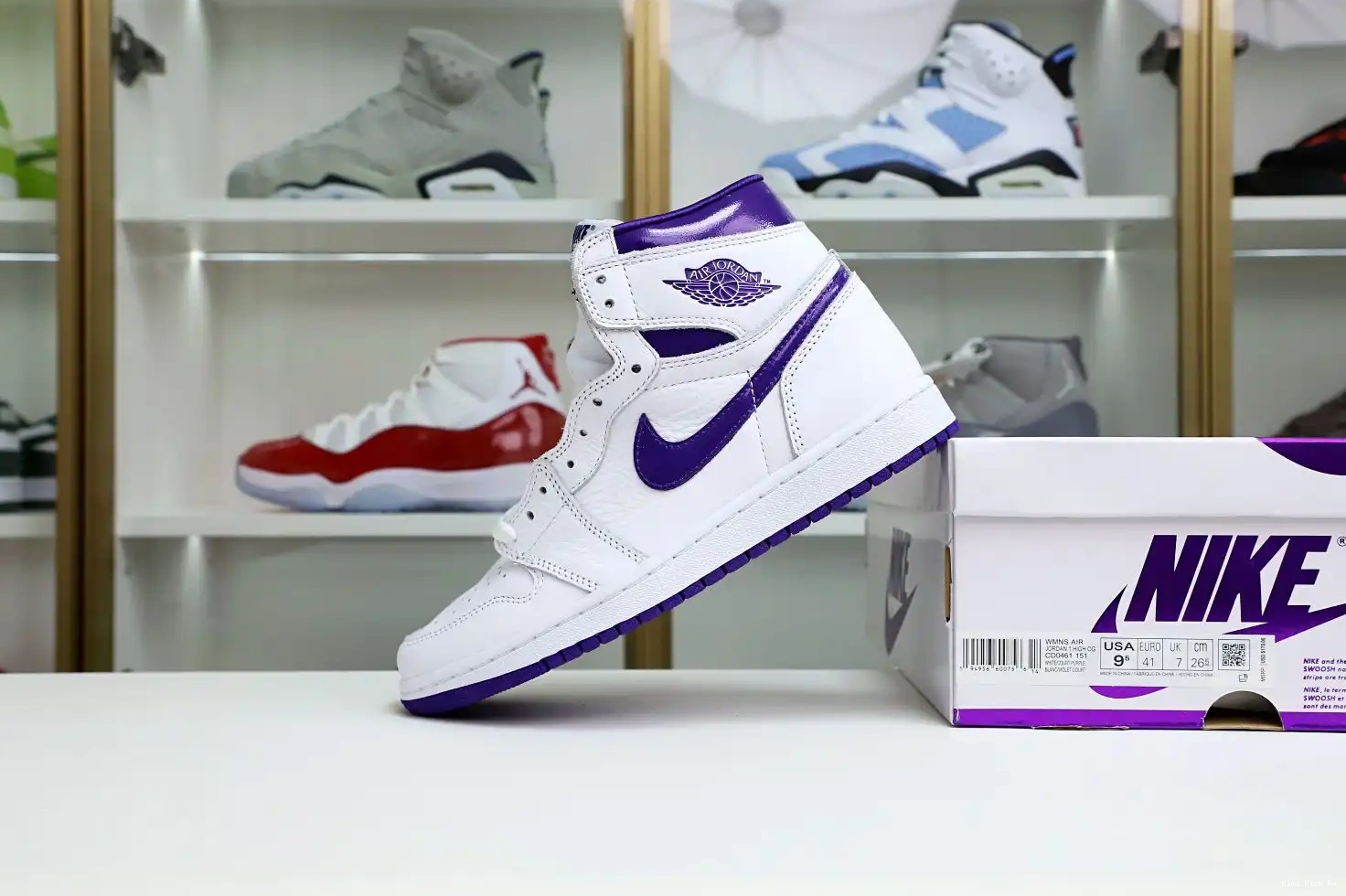 Air Kimikick Court 1 High OG Jordan Purple 0708